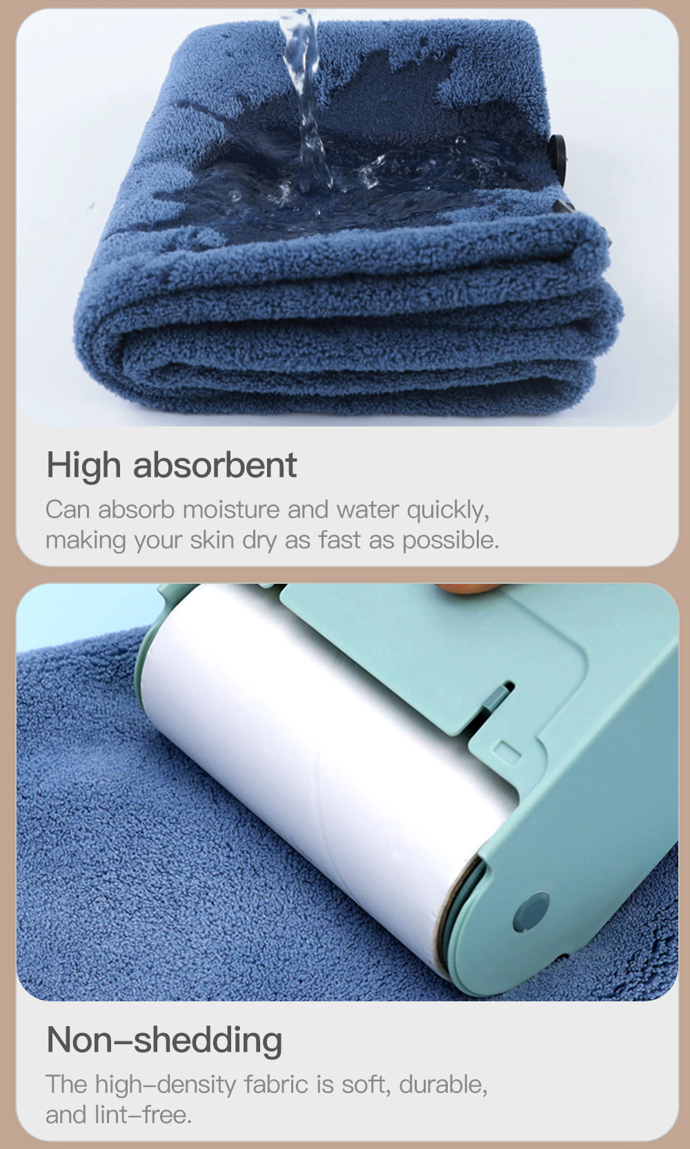 Solid Color Bear Towel-3